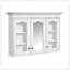 Armoire à pharmacie 40 "avec miroir, armoire de rangement pour salle de bain avec porte miroir et tablettes, armoire de salle de bain murale avec portes en verre