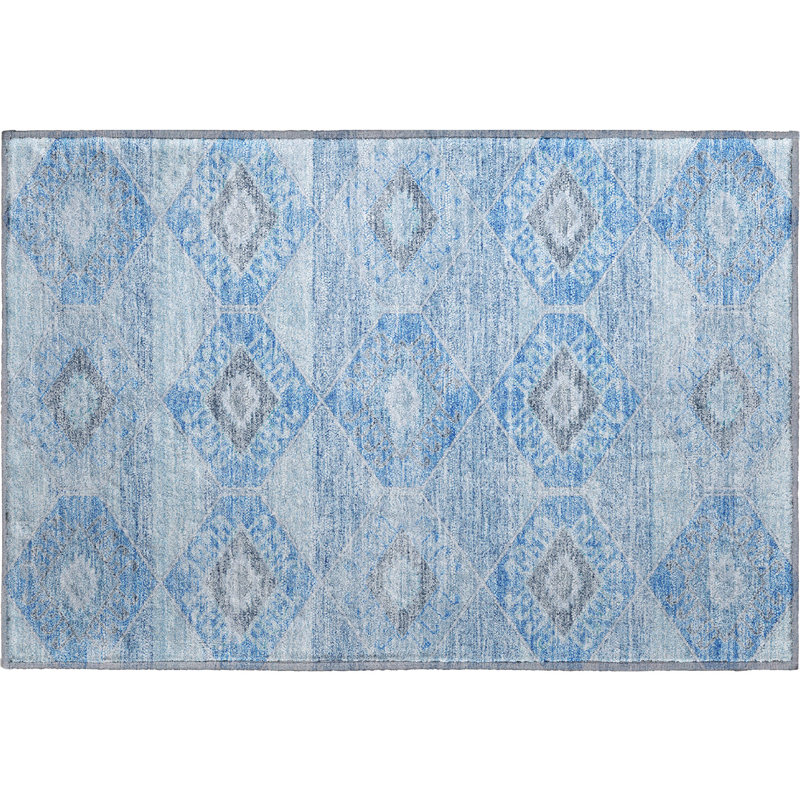 Premium Machine Washable Xamiera AMF1857 Aztec Rug, Rectangle 1'8" x 2'6"