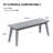 45-Inch Solid Wood Backless Outdoor Bench-1431758920