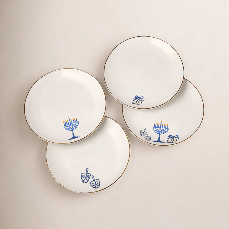 Ensemble d'assiettes Hanukkah Love & Light