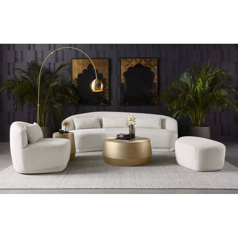 Ferrous End Table, Gold
