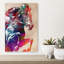 Art mural cheval vibrant-129476589