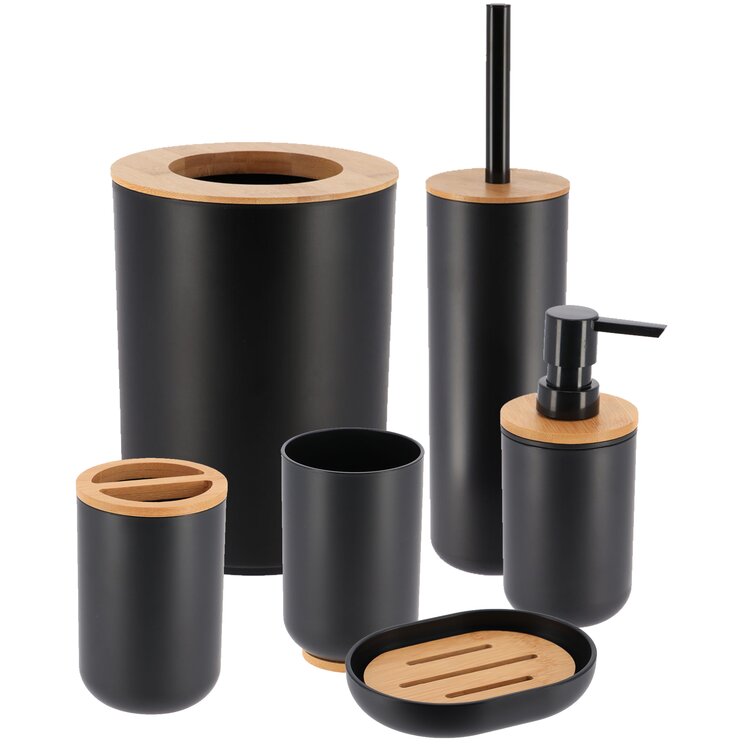 Balch 6 Piece Bathroom Accessory Set Zipcode Design Color: Black Matte