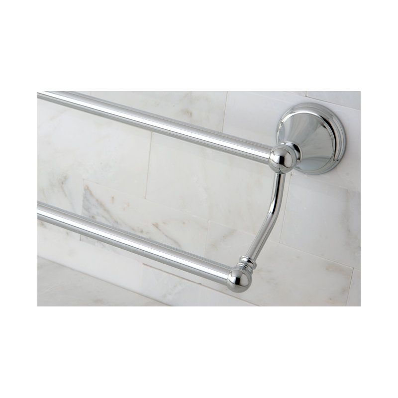Kingston Brass Governor 24-Inch Dual Towel Bar, Polished Chrome