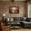 «Landscape & Nature Autumn Forest Painter Lake Reflection», art sur toile-111584390