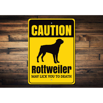 Rottweiler Aluminum Sign