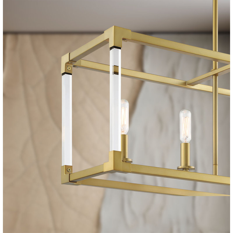 Swindon 5 - Light Soft Brass Kitchen Island Pendant
