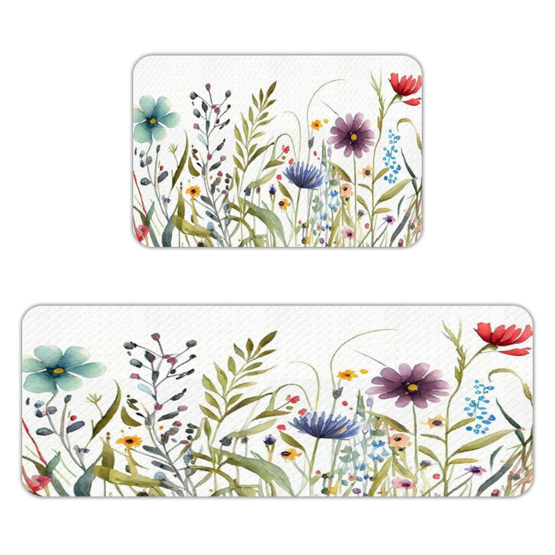 Ensemble de cuisine 2 pièces en aquarelle Wildflower
