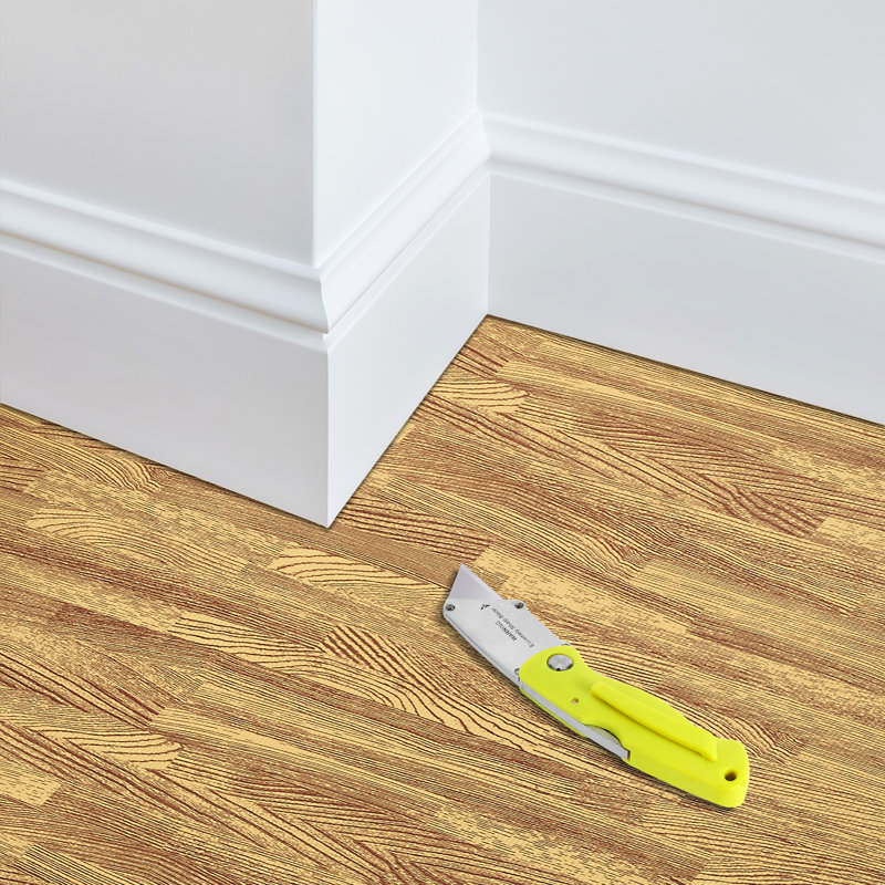 Sorbus Waterproof Wood Grain Foam Floor Tiles, 24 Tiles, 96 Sq Ft, Interlocking, Beige, Beige