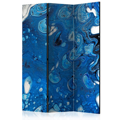 Goynes 135cm W x 172cm H 3 - Panel Solid Wood Folding Room Divider