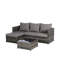 Canapé modulaire d'extérieur en tissu 3 pièces-723580518