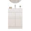 Ensemble de meuble-lavabo avec lavabo, 2 portes et tablette