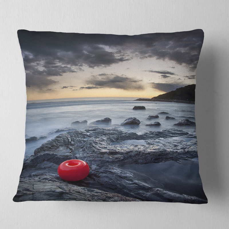 Coussin Dark Sunset at Livorno, 16 po x 1 po, Coussin décoratif