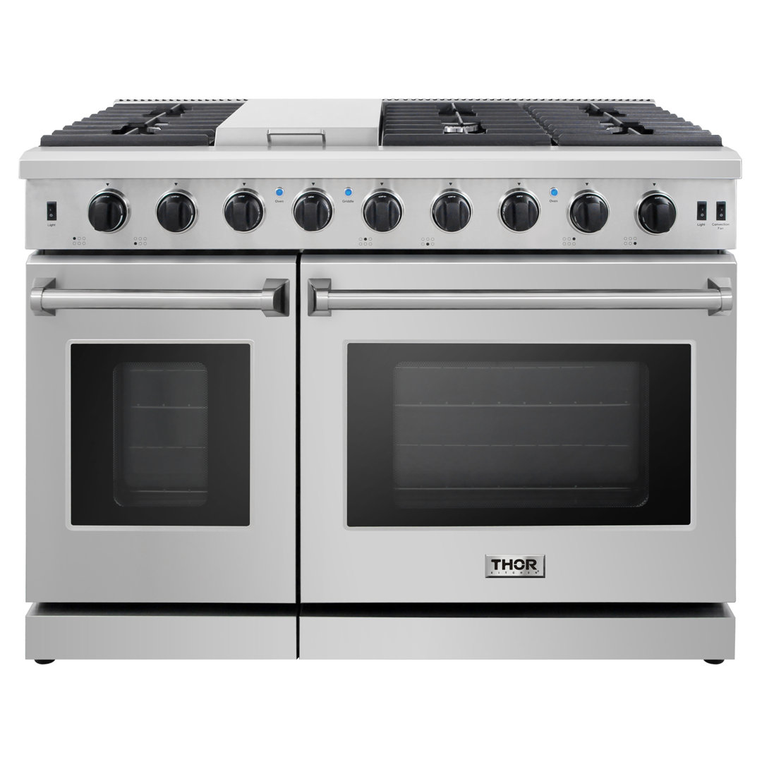 Thor Kitchen 48" 4.6 Cubic Feet Smart Liquid Propane Free Standing Range with 6 Burners Thor Kitchen