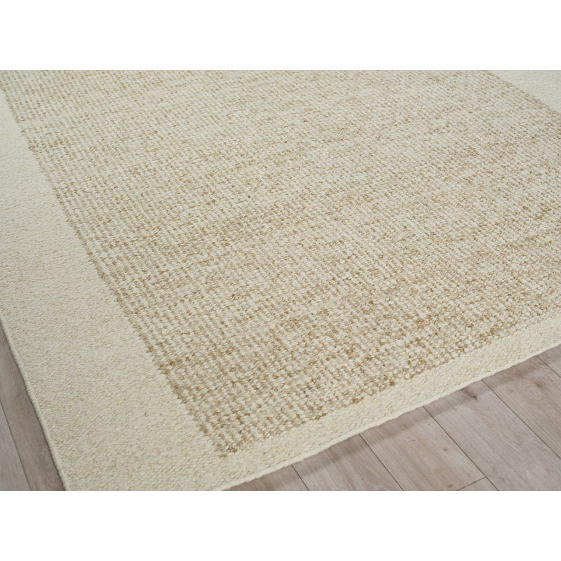 Kokomo flatweave New Zealand Wool Wheat Area Rug, 9'X12'