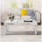Silver Mirrored Coffee Table with Vintage Carved Elements