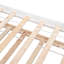 Lit simple avec lit gigogne, cadre de lit plateforme avec tête et pied de lit, pour un petit espace de vie dans la chambre à coucher, aucun sommier nécessaire, blanc (nouveau SKU: W504P148532)-1807660552