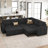 L-Shaped Modular Sleeper Sectional-101957146