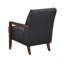 Fauteuil Lenie, cuir capitonné, bois de noyer-113497072