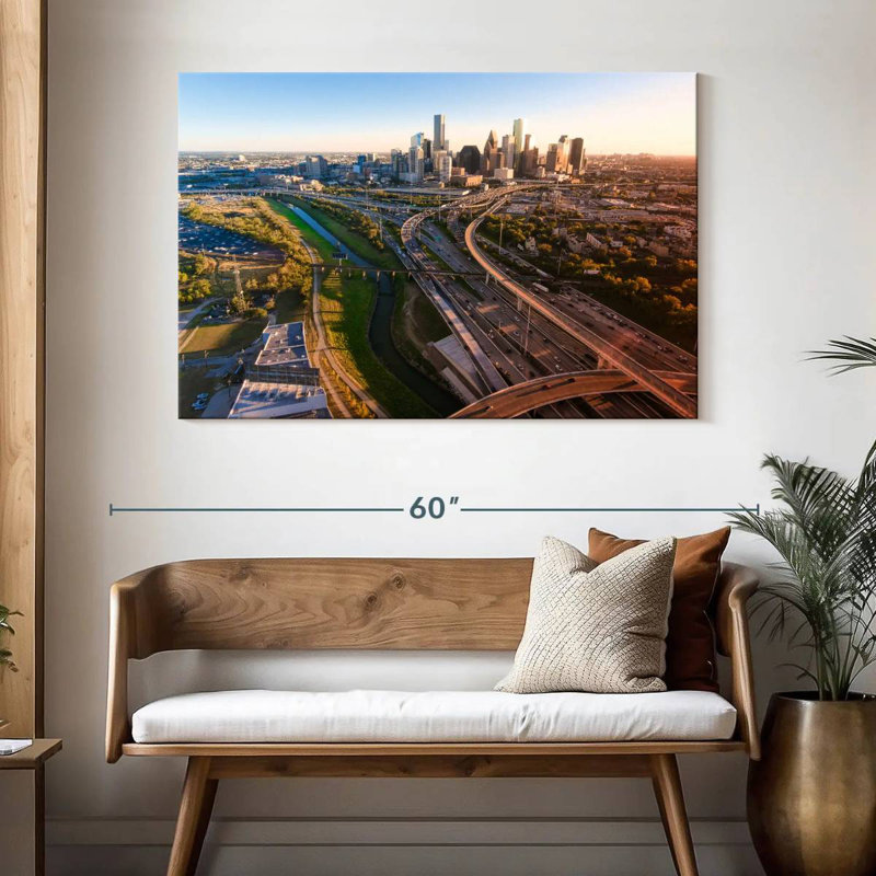 Horizon urbain de Sirci à Houston, H 32 po x l 48 po
