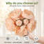 Pivoines artificielles élégantes au toucher véritable dans un vase en verre-673064737