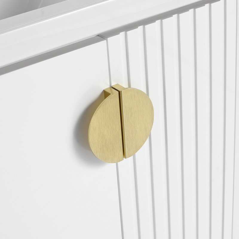 Meuble-lavabo de salle de bain avec lavabo, pour petite salle de bain, meuble-lavabo avec porte à fermeture douce