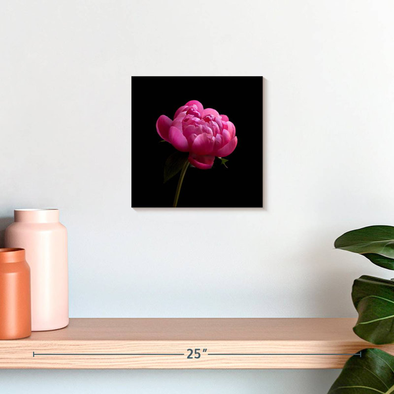 Arney Dark Pink Peony, 10" H x 10" W