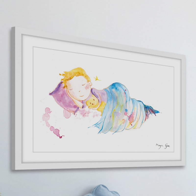 « pacifique sleep » par maya gur, reproduction d’art encadrée, H 24 po x l 36 po x P 1,5 po