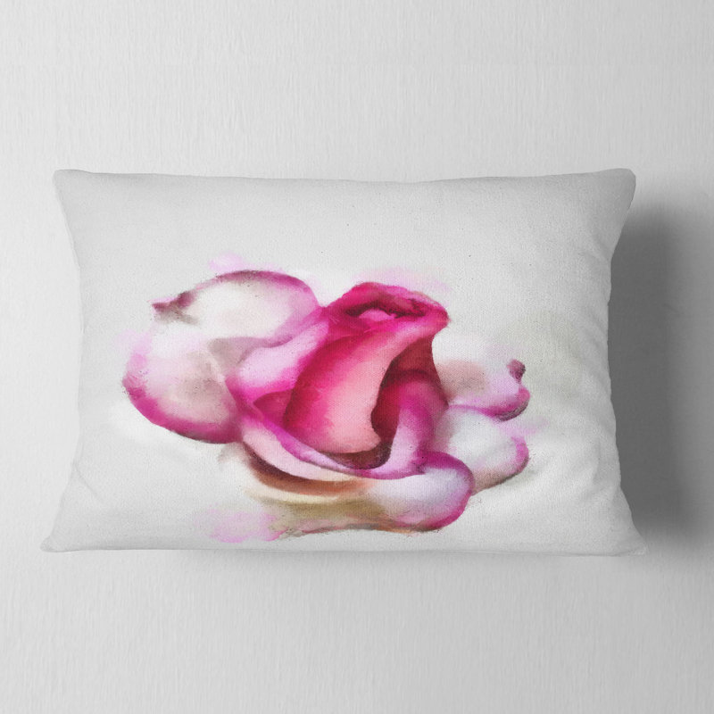 Rose, rose rouge dessiné à la main sur fond blanc - imprimé floral