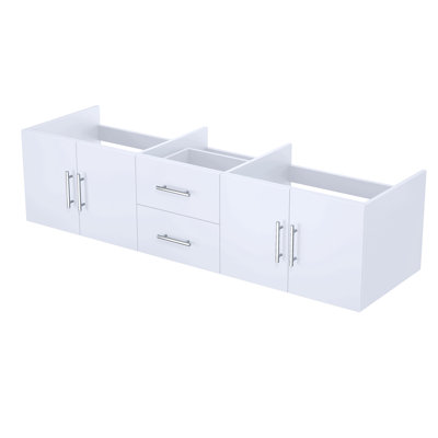 Meuble-lavabo double 72 po X P 22 po D pour une utilisation quotidienne