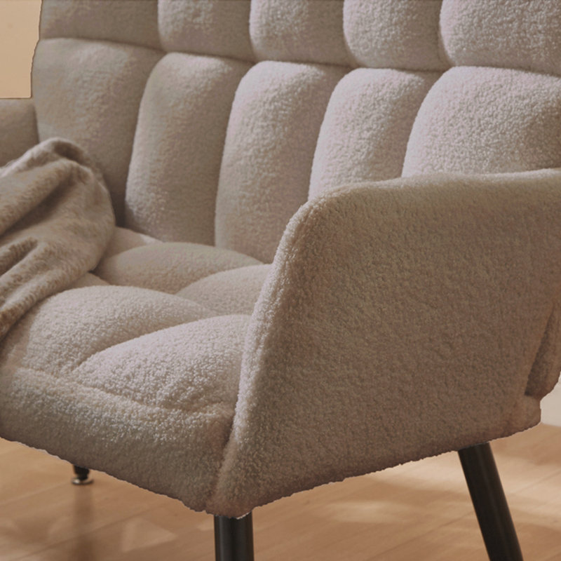 Fauteuil capitonné large 52,56 po Machella, Brun
