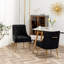 Chaise d'appoint en velours beige Baudel-1563904544