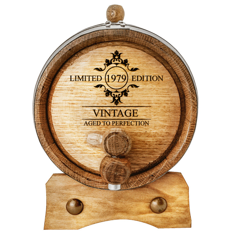Verres à whisky vieillis en chêne et whisky en édition limitée, 1 L, Oui