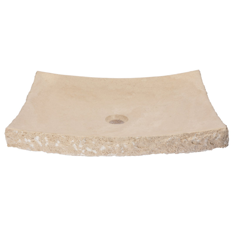 Eden Bath Zen 17'' White Stone Rectangular Bathroom Sink