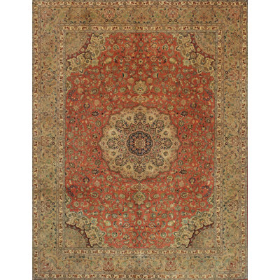 Tapis traditionnel orange / brun