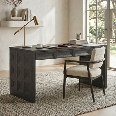 Bureau d'écriture avec tiroirs de rangement et plateau à clavier Schell