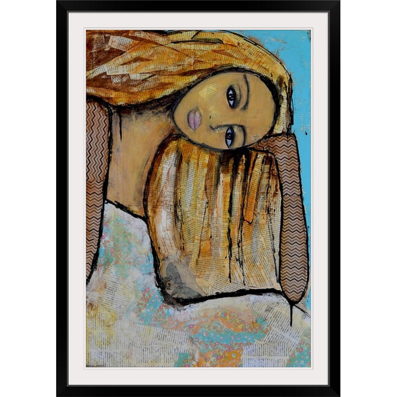 «Dreamer» par Ocilla, reproduction d'art, Cadre noir, H 32 po x l 24 po x P 1 po