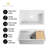 White Drop-In Kitchen Sink Fireclay Workstation Deep Single Bowl with Faucet Hole, Bottom Grid & Strainer-116293420