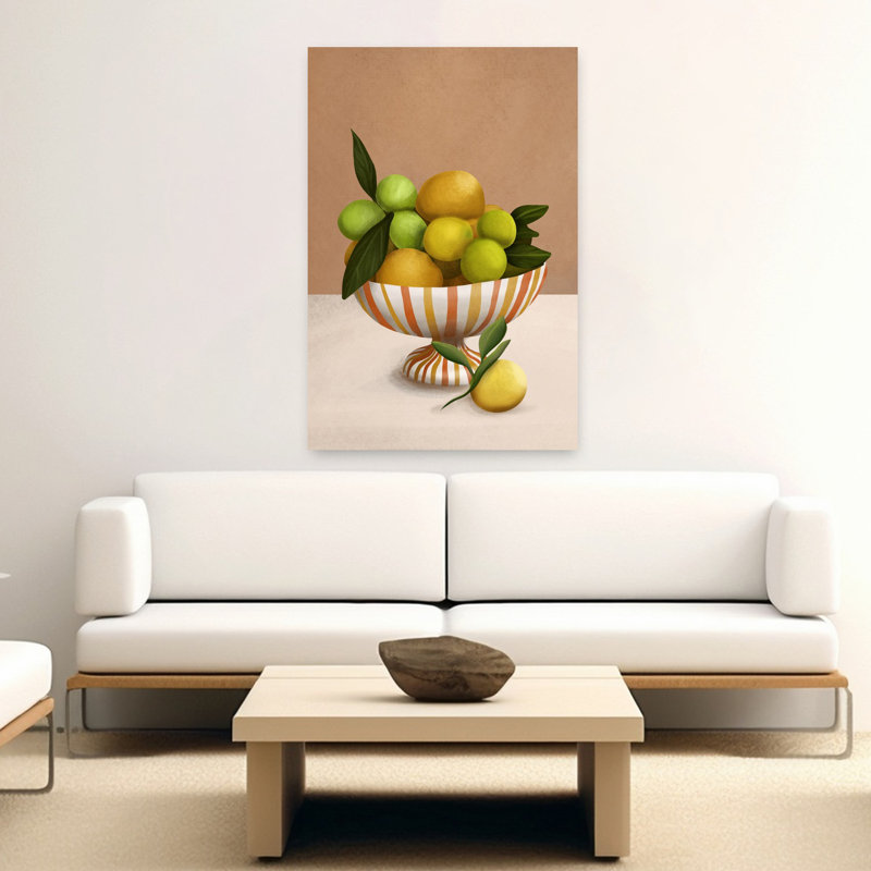 Art contemporain contemporain, plante fruitière, H 60 po x l 40 po