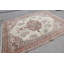 Tapis turc rétro Anatolian beige pour le décor d'un salon ou d'un salon - grand et biologique