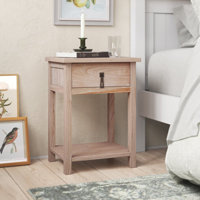Bastian 40cm W Particle Board / Chipboard Bedside Table