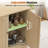 Sideboard Buffet Cabinet With Storage, Fluted Arched Storage Cabinet With Adjustable Shelves, Wooden Modular Coffee Bar, Modern Console Table For Living Room Kitchen Dining Room Entryway, Natural-1778548394