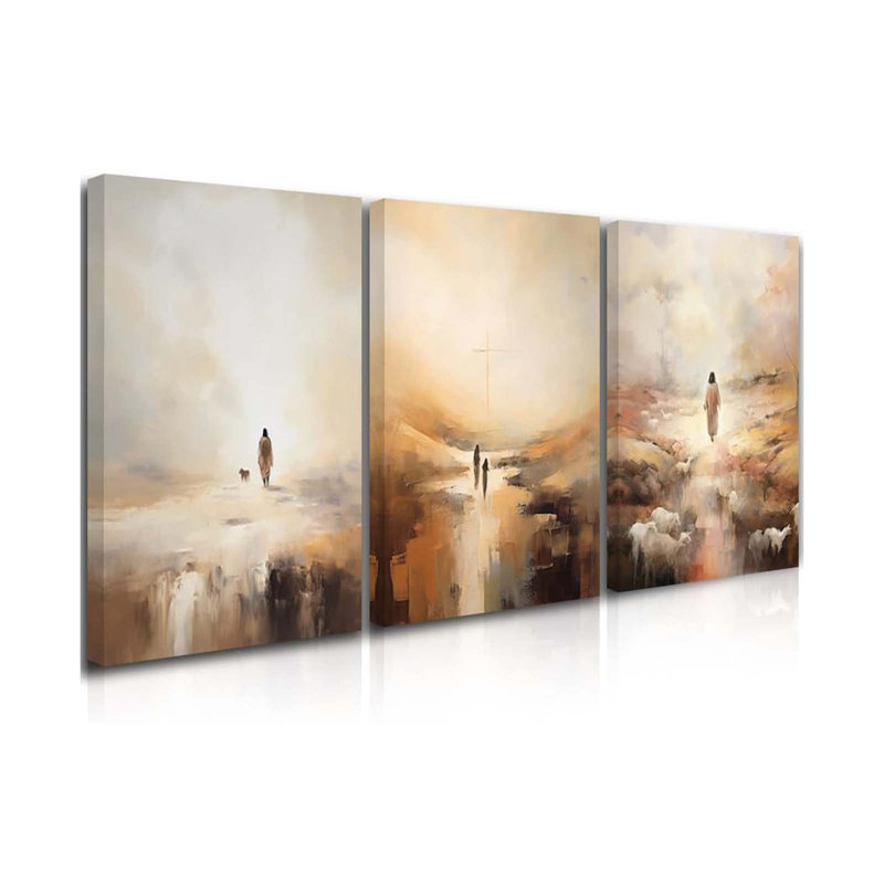3 Piece Wrapped Canvas Print, 60 cm H x 120 cm W