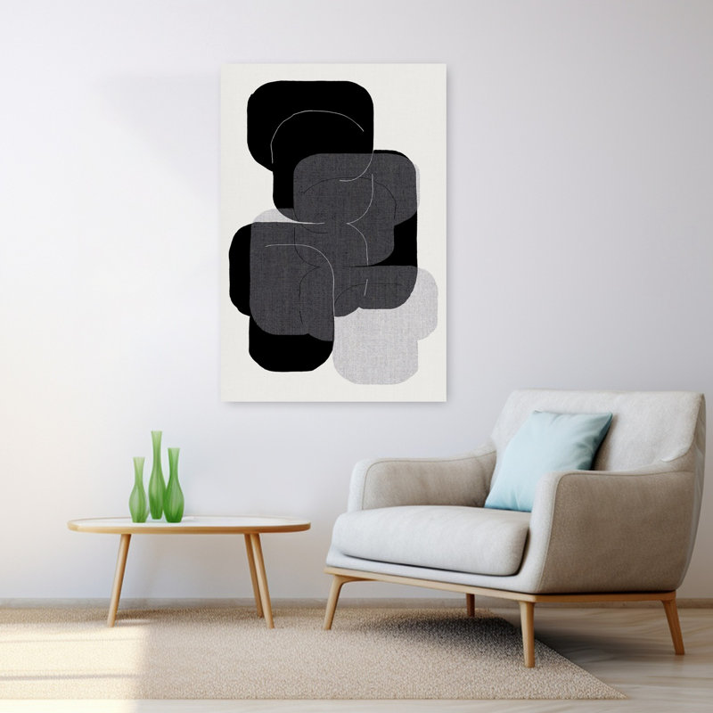 Art contemporain contemporain abstrait, H 48 po x l 32 po