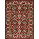 Treasures Wool Oriental Area Rug in Red