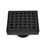 Shower Complements Grid Shower Drain - Floor Mount - 4" Stainless Steel/Brushed Stainless Steel
