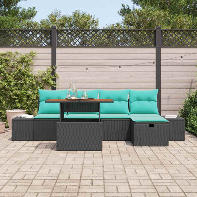 Ensemble de canapés de jardin réglables en hauteur 6 pièces vidaXL