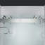 Porte de douche double coulissante 56-60x76 "avec verre trempé amélioré 3/8" | Quincaillerie en acier inoxydable | Sécuritaire, résistant à l'explosion, transparent et élégant, robuste et durable -50287688