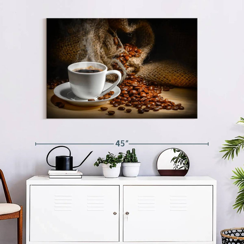 Freshly Brewed Coffee Canvas Print, 39" H x 26" W x 1.25" D