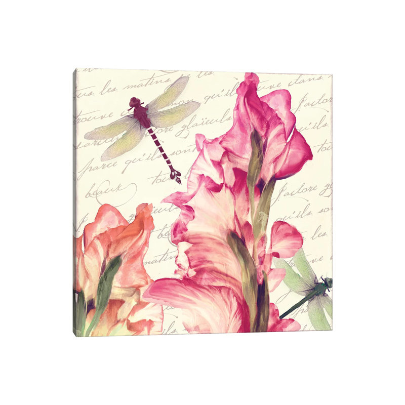 Dragonfly Morning I by Color Bakery - Wrapped Canvas Gallery-Wrapped Canvas Giclée, 45.72 cm H x 45.72 cm W